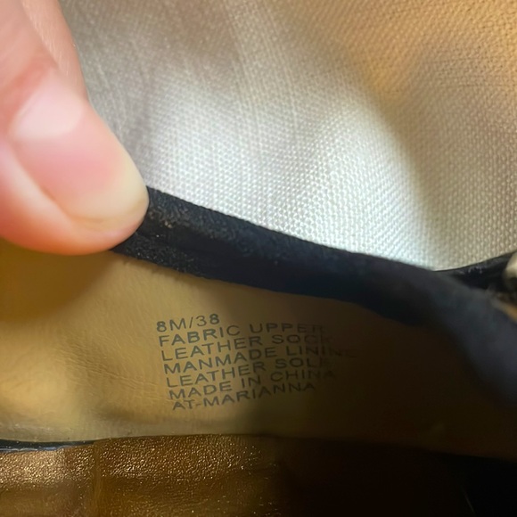 Arturo Chiang leather animal print wedge with peep toe, 8M/38 - Picture 6 of 6